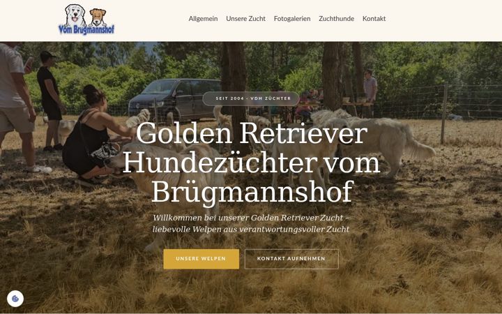 Screenshot of bruegmannshof.de