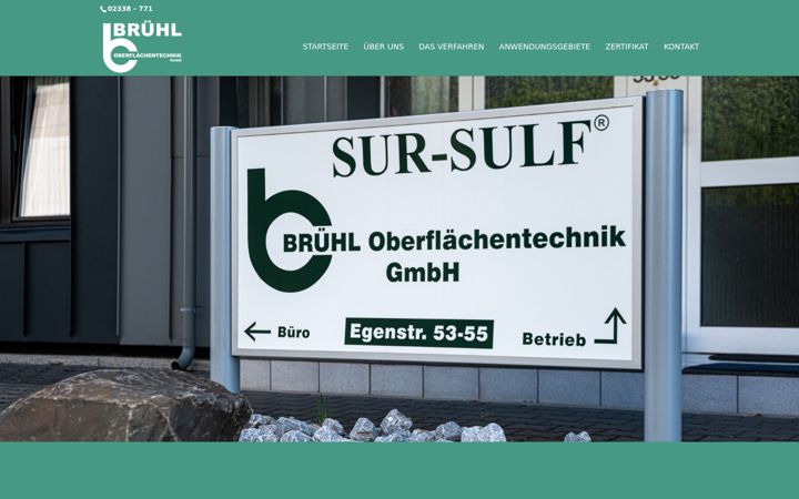 Screenshot of bruehlgmbh.de
