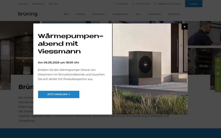 Screenshot of bruening-bad.de
