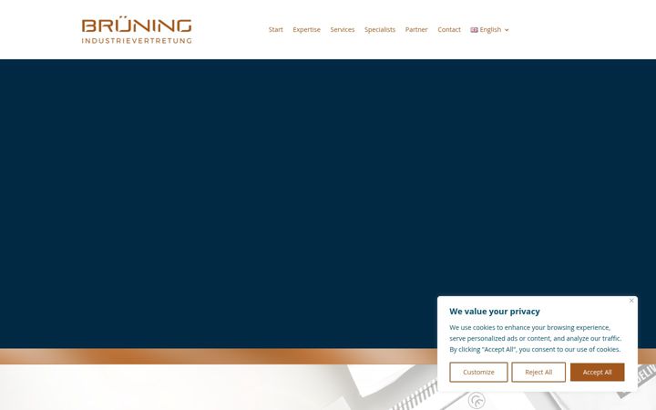 Screenshot of bruening-industrie.de