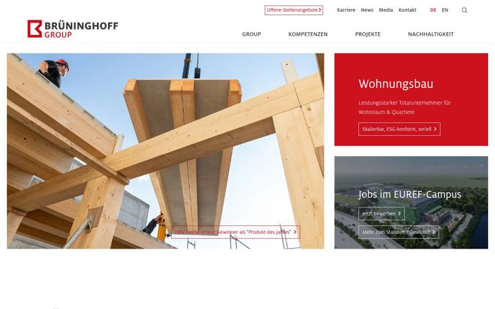 Screenshot of brueninghoff.de
