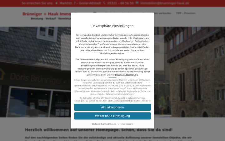 Zrzut ekranu bruenniger-hauk.de