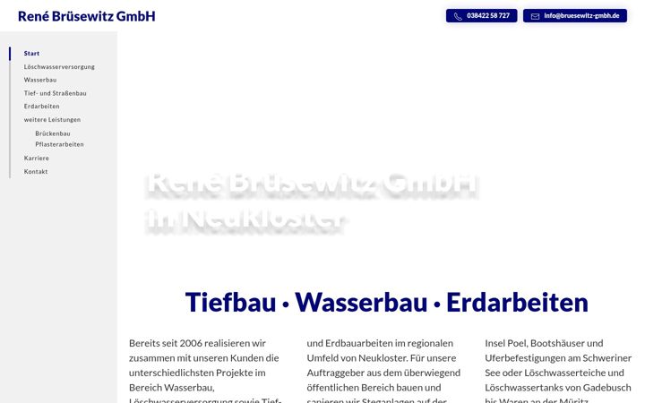 Screenshot of bruesewitz-gmbh.de
