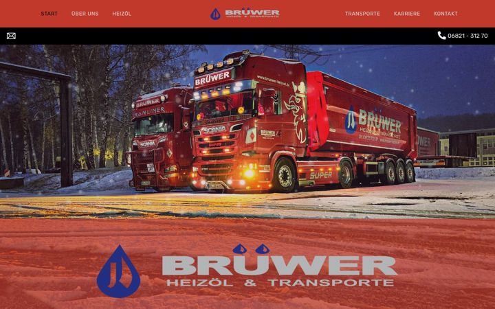 Screenshot of bruewer-heizoel.de