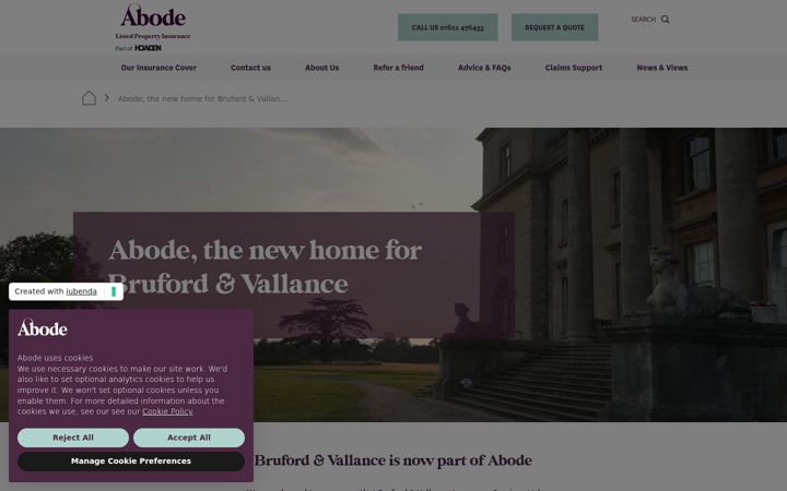 Screenshot of bruford.co.uk