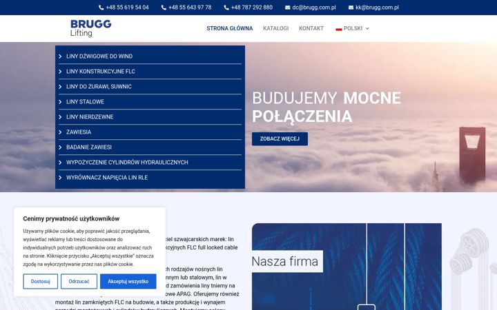Screenshot of brugg.com.pl