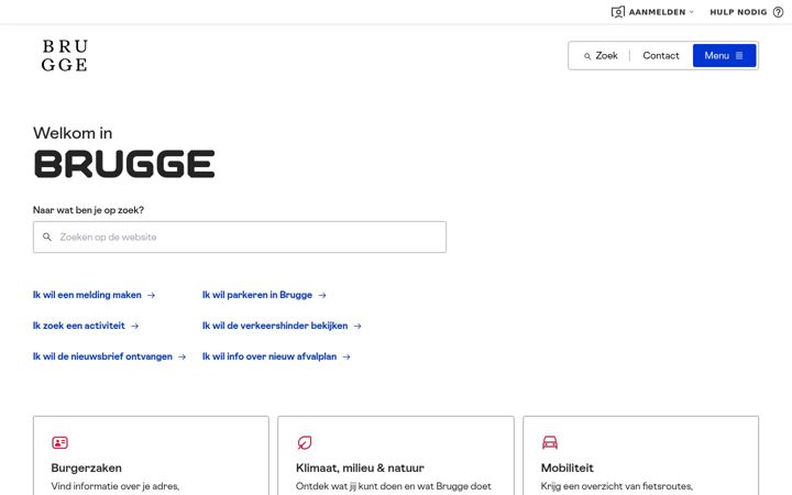 Screenshot of brugge.be