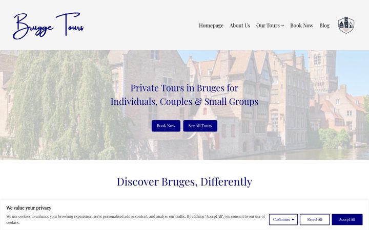 Zrzut ekranu brugge.tours
