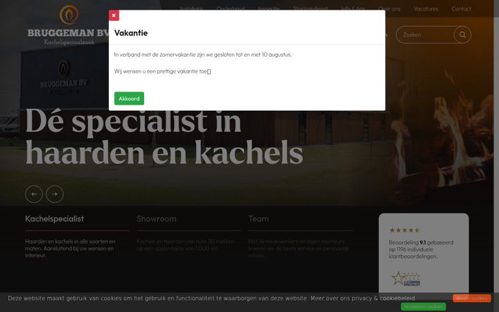 Screenshot of bruggemankachels.nl