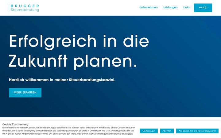 Screenshot of brugger-steuerberatung.at