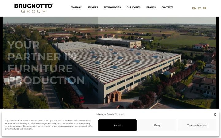 Screenshot of brugnottogroup.it
