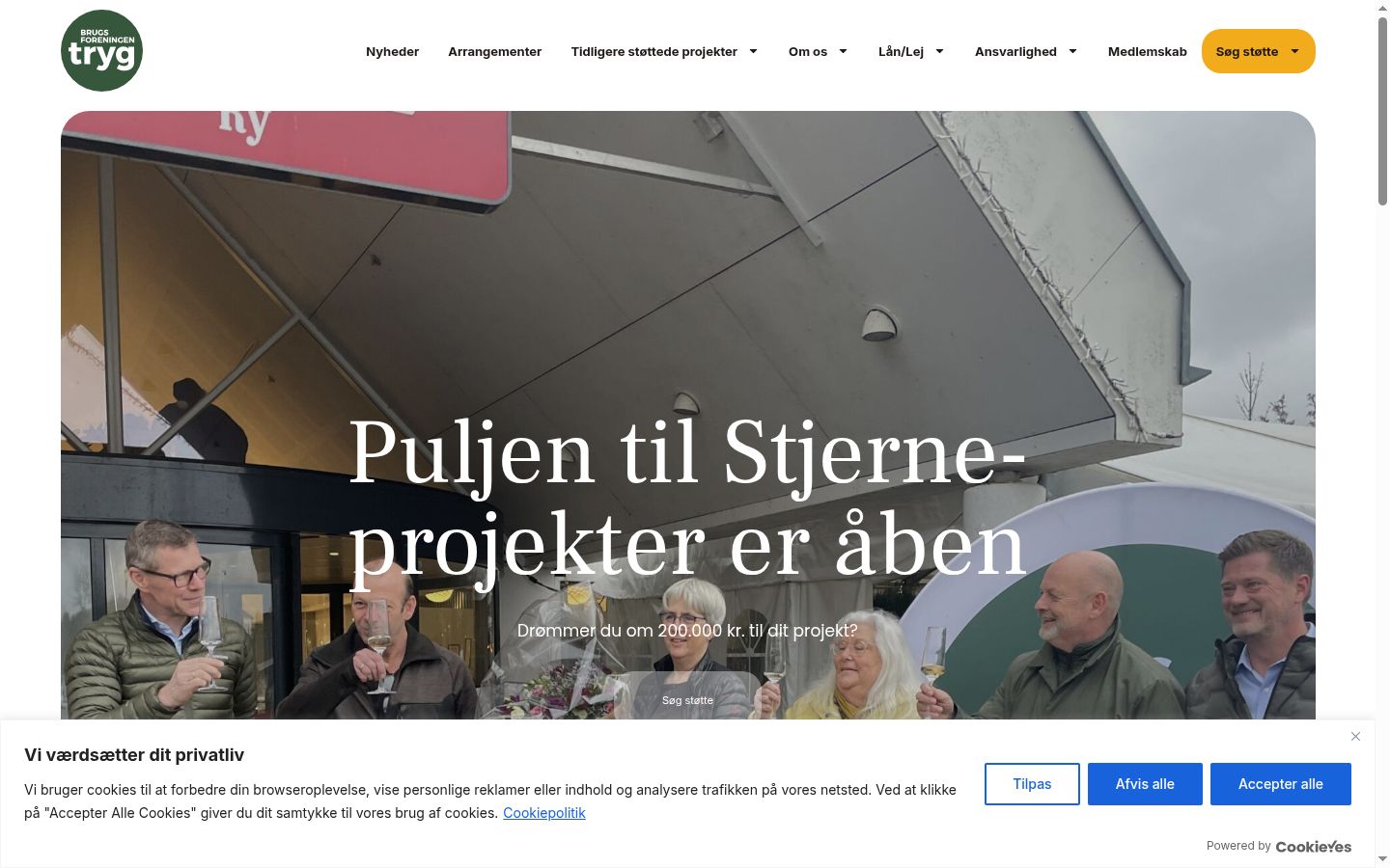 Sutikimo reklamjuostės, rodytos prieš bet kokią sąveiką, ekrano kopija
