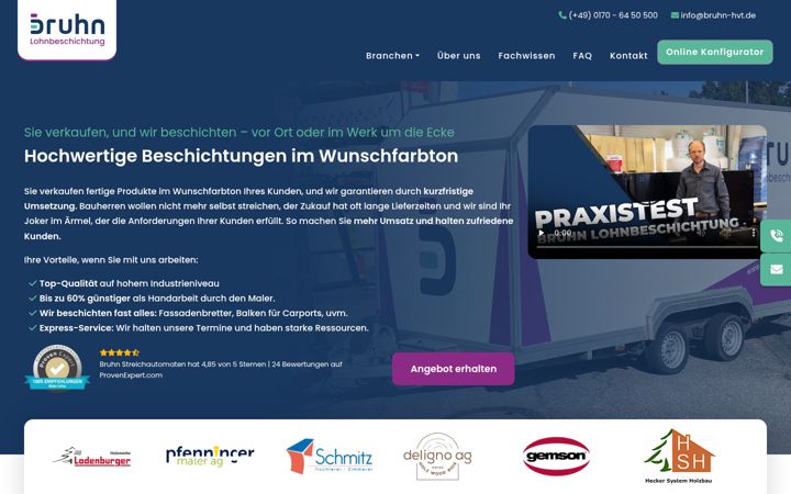 Screenshot of bruhn-lohnbeschichtung.de