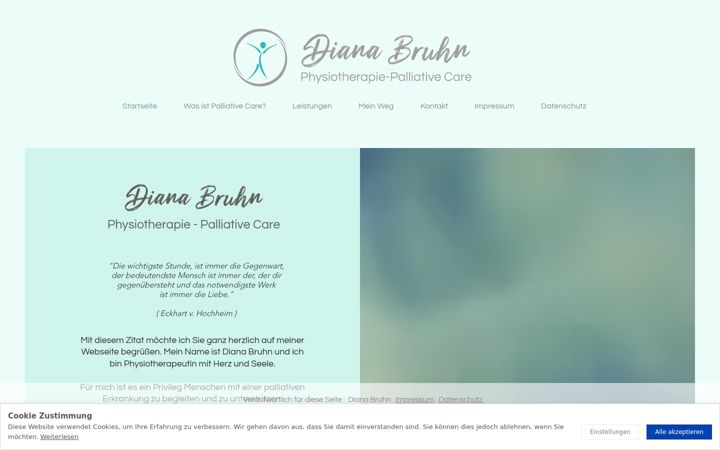 Captură de ecran a bruhn-physiotherapie.de
