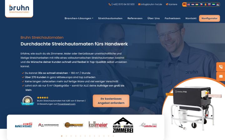 Screenshot of bruhn-streichautomaten.de