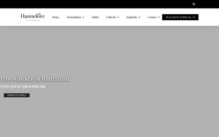 Screenshot of bruidskledinghannelore.nl