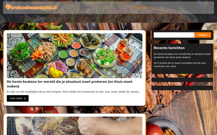 Screenshot of bruincafeansenpiet.nl