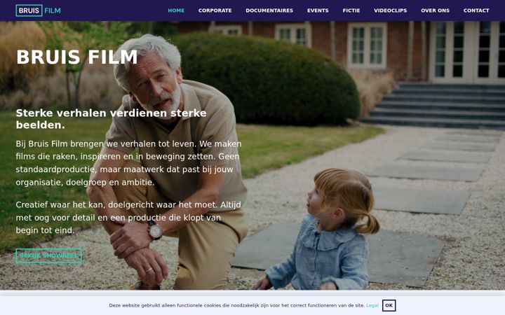 Screenshot of bruisfilm.nl
