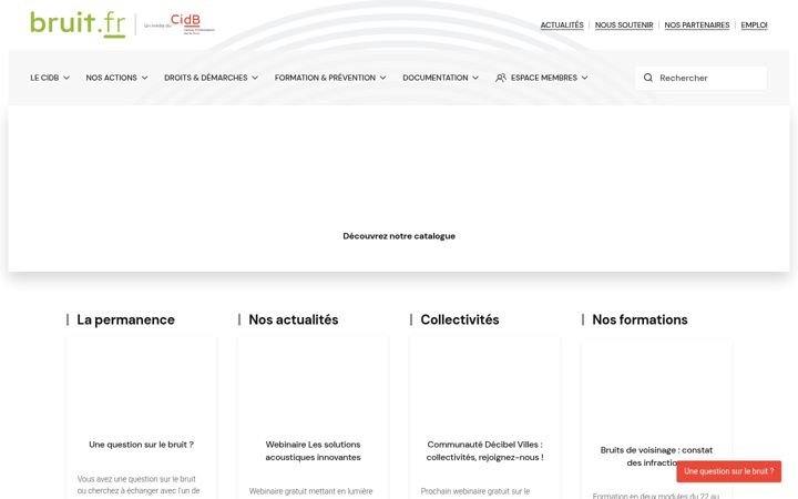 Screenshot of bruit.fr