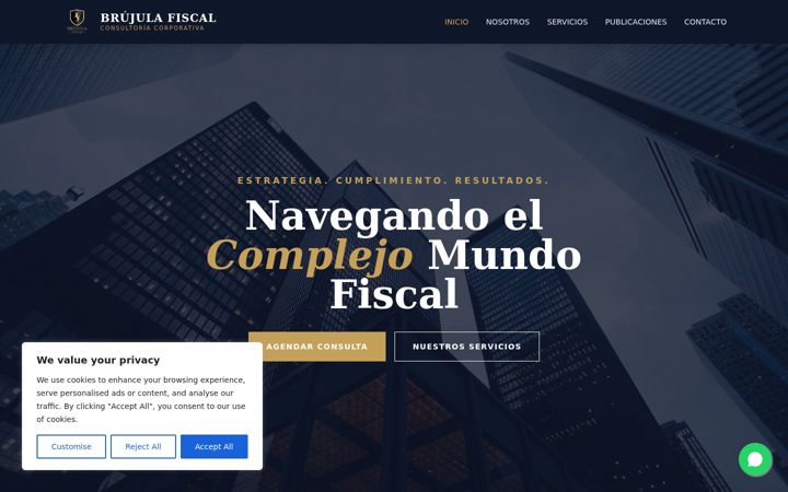 Screenshot of brujulafiscal.com