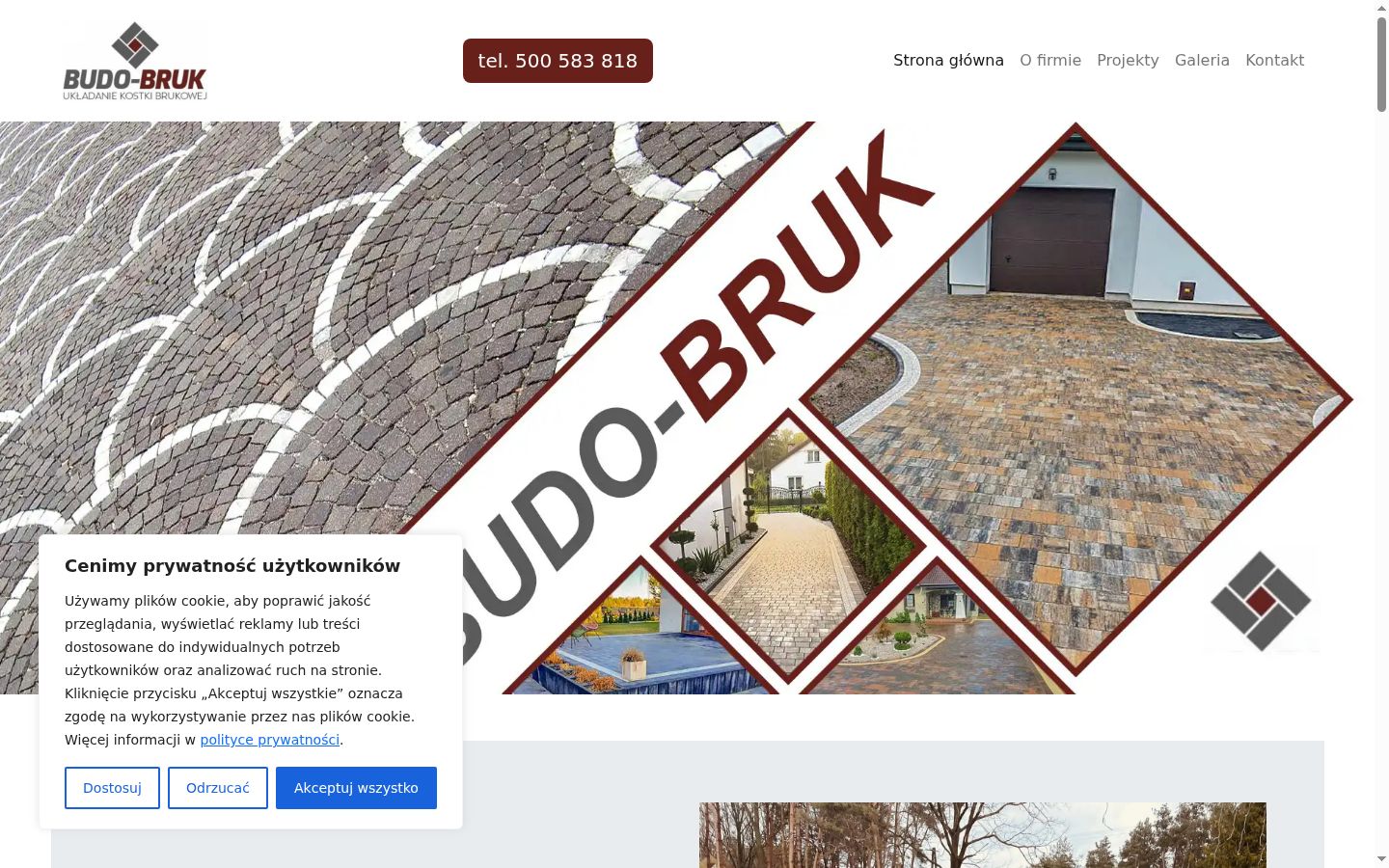 Ekrānuzņēmums ar piekrišanas baneri, kas tika rādīts pirms jebkādas mijiedarbības