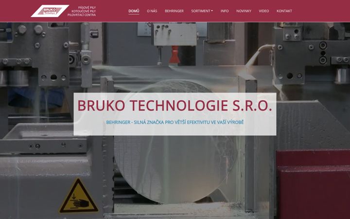 Zrzut ekranu brukotechnologie.cz