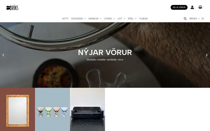 Screenshot of bruks.is