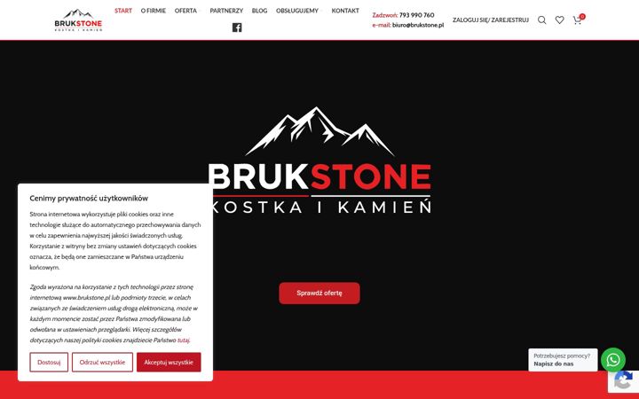 Skärmbild av brukstone.pl