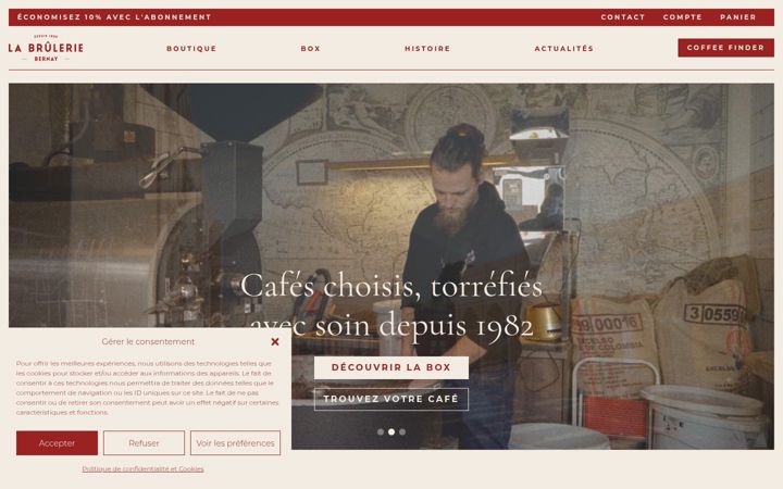 Screenshot of bruleriedebernay.fr