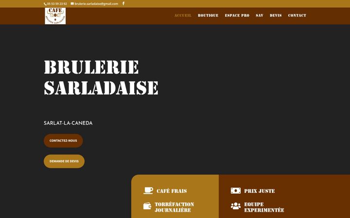Screenshot του bruleriesarladaise.fr