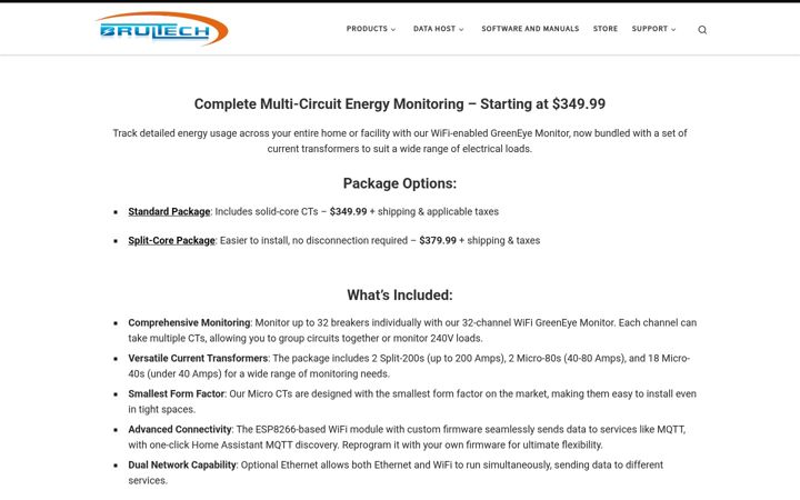 Screenshot of brultech.com