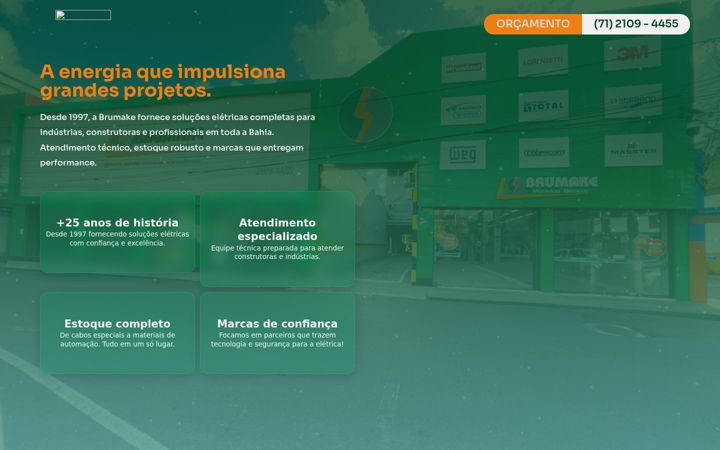 Screenshot of brumake.com