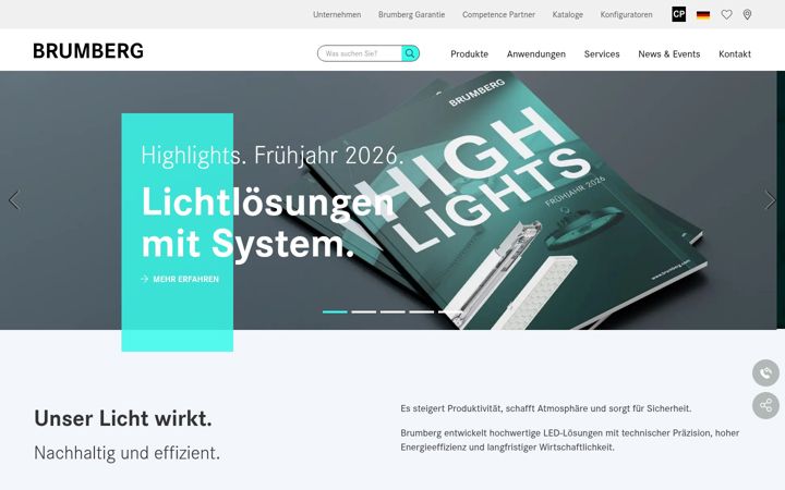 Screenshot of brumberg.com