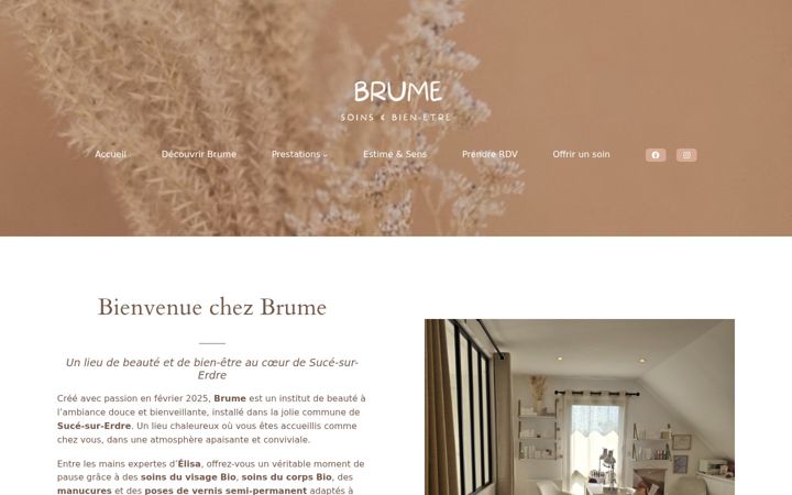 Screenshot of brume-soins.fr
