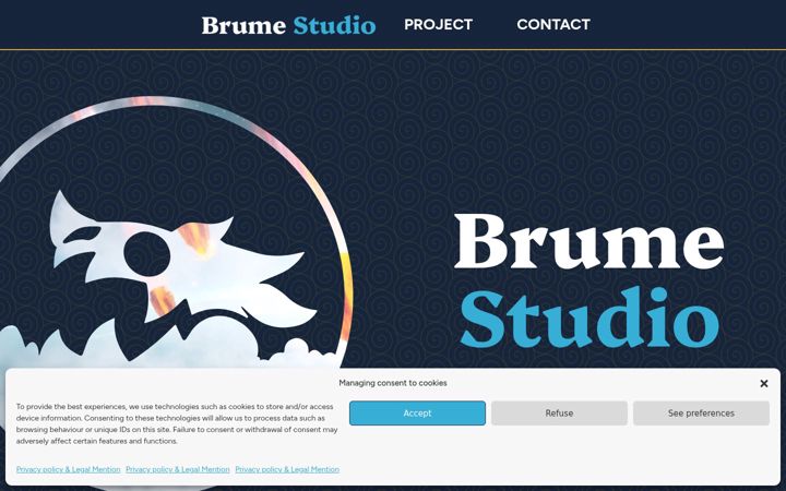 Screenshot of brumestudio.be