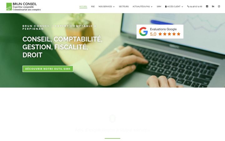 Screenshot of brun-conseil.com
