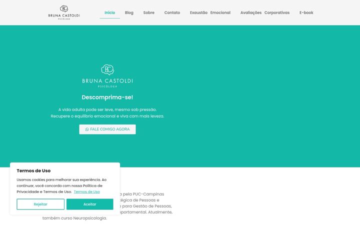 Screenshot of brunacastoldi.com.br