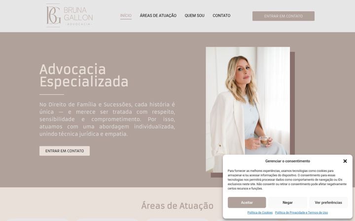 Screenshot του brunagallonadvocacia.com.br