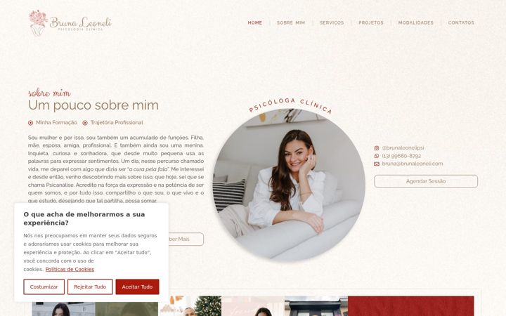Screenshot of brunaleoneli.com