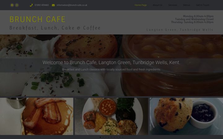 Screenshot of brunch-cafe.co.uk