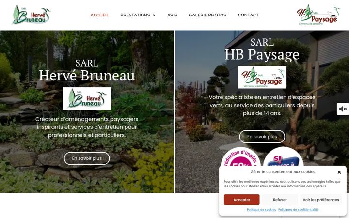 Screenshot του bruneau-paysagiste.fr