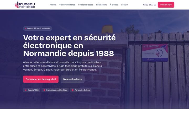 Screenshot of bruneau27.com