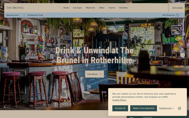 Screenshot of brunel-rotherhithe.co.uk