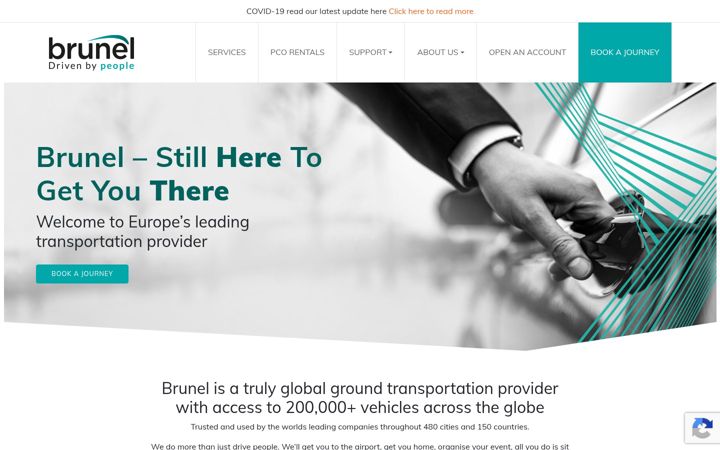 Screenshot of brunel.com