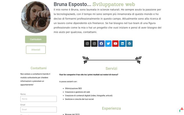 Screenshot of brunellaesposto.altervista.org