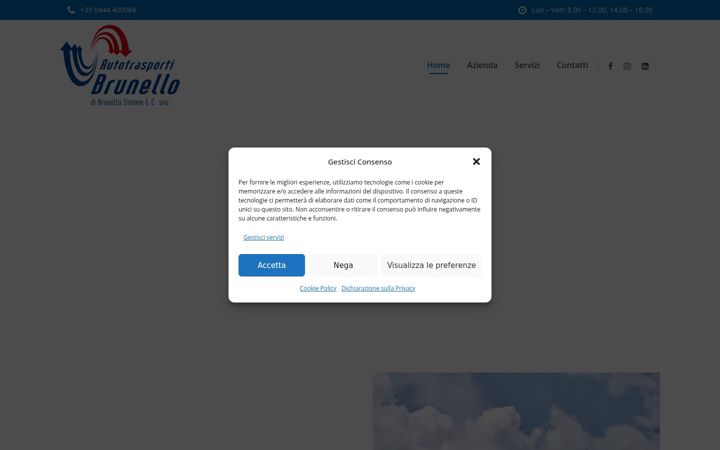 Screenshot of brunellotrasporti.it