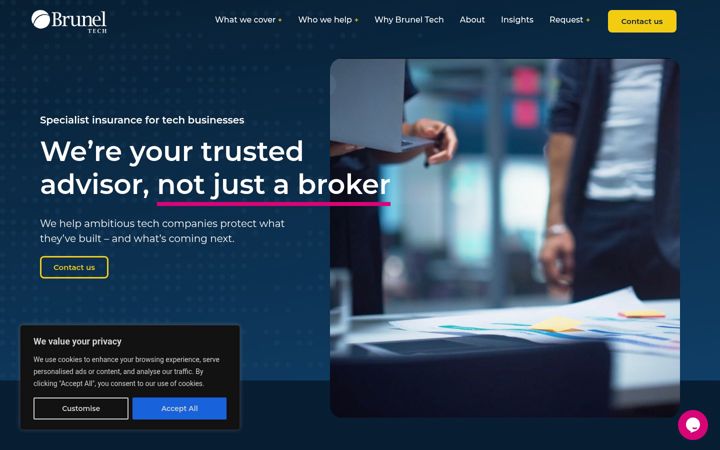 Screenshot of bruneltech.insure