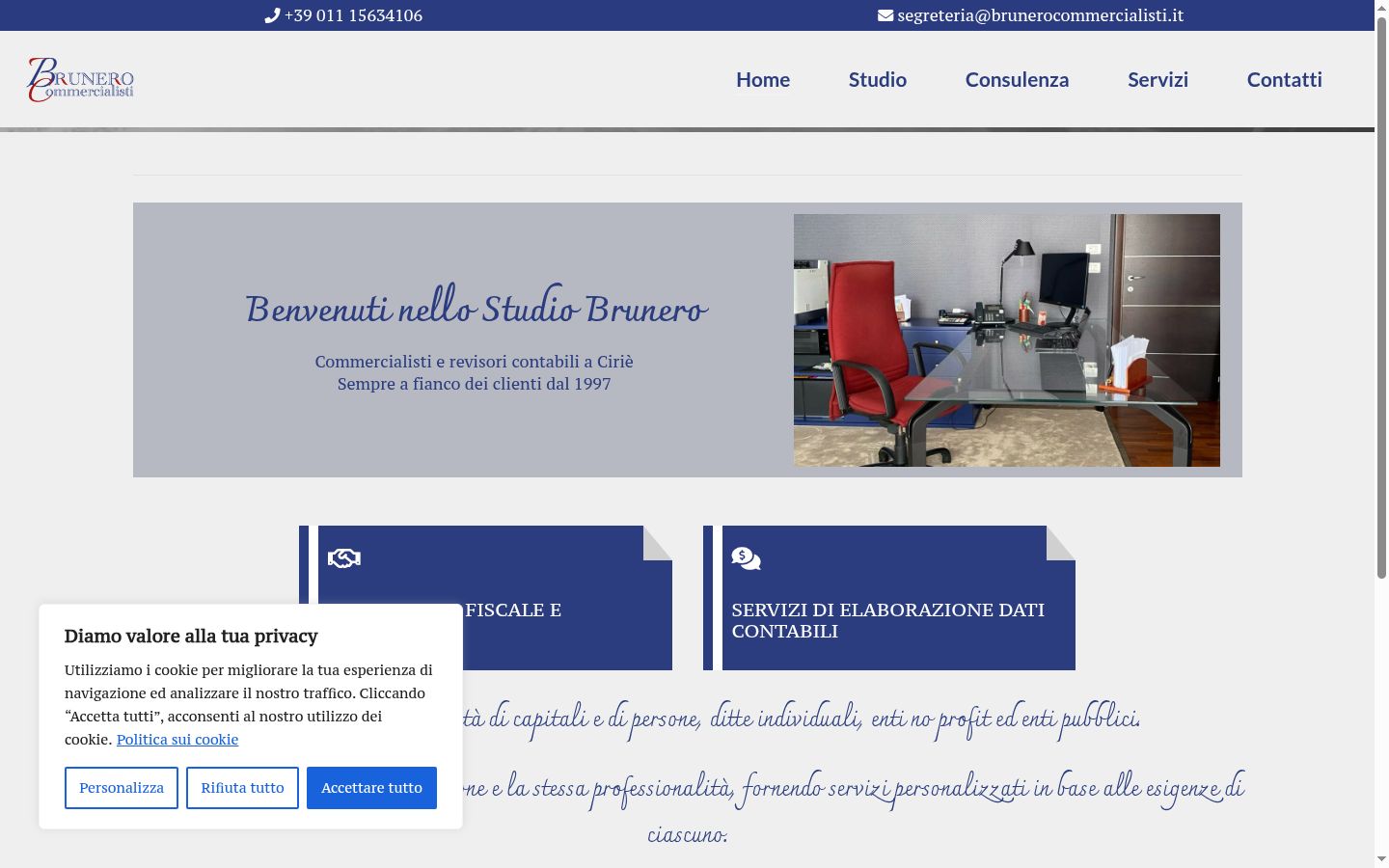 Screenshot tal-banner tal-kunsens muri qabel kwalunkwe interazzjoni