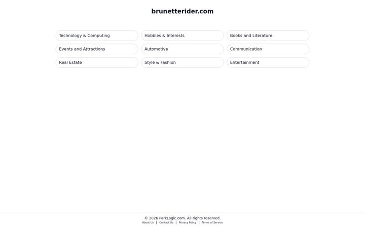 Screenshot of brunetterider.com