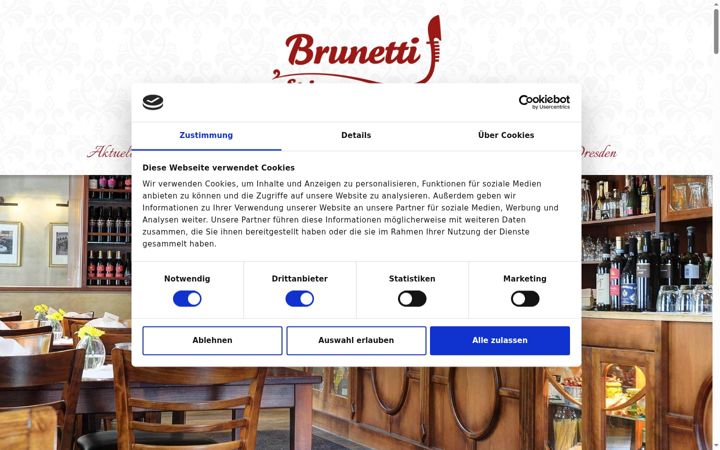 Screenshot of brunetti-dresden.de